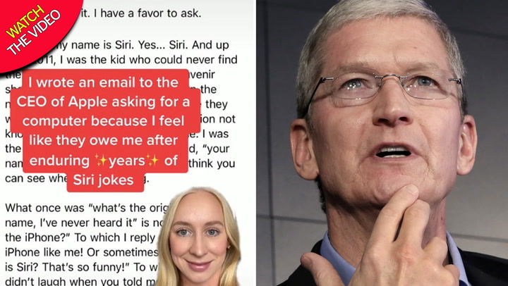 Woman called Siri writes to Apple CEO asking for free laptop after 'years  of jokes' - Mirror Online