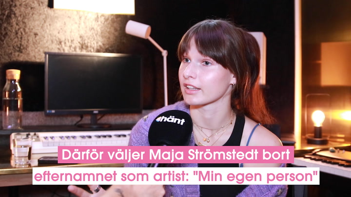 Därför väljer Maja Strömstedt bort efternamnet som artist: "Min egen person"