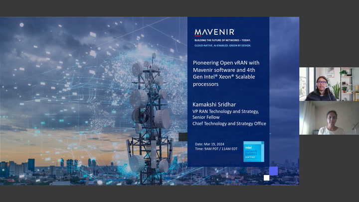 Pioneering Open vRAN with Mavenir software and Intel® Xeon® Scalable processors