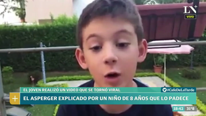 Un niño de 8 años grabó un video explicando qué es el Asperger