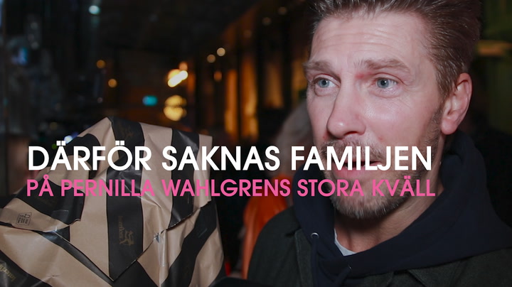 Därför saknas familjen på Pernilla Wahlgrens stora kväll