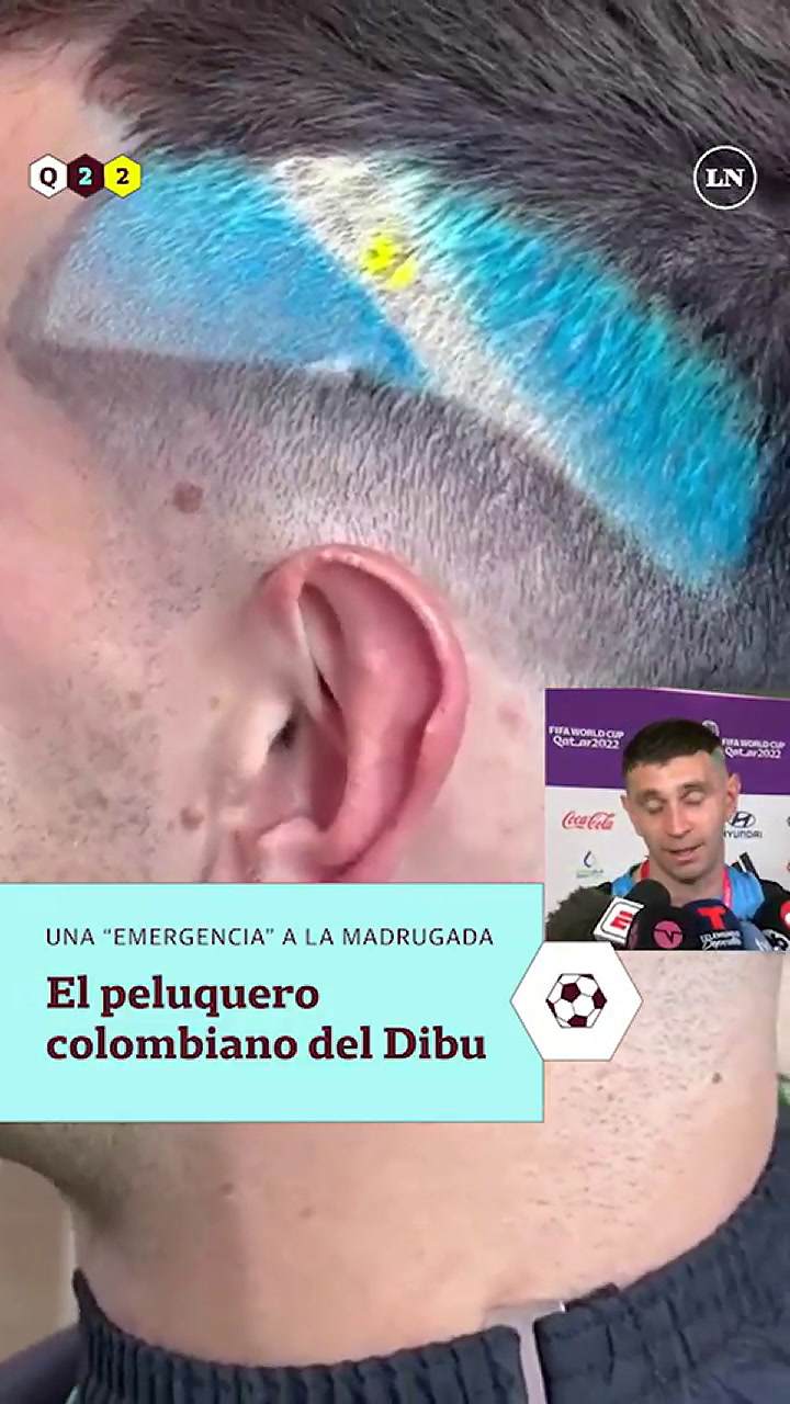 El peluquero colombiano de Dibu Martinez.