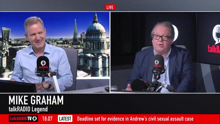 Talkradio host Mike Graham claims 'concrete grows' after insulate Britain controversy