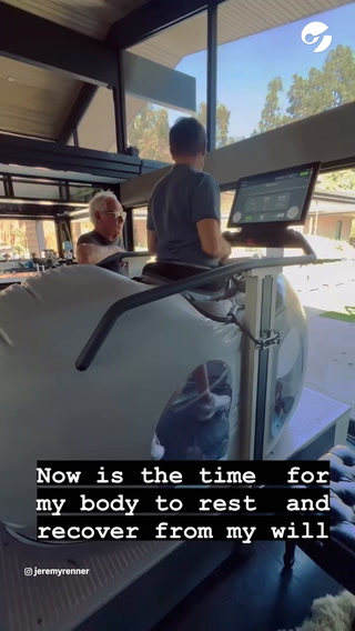 Los ejercicios de recuperación de Jeremy Renner tras el grave accidente