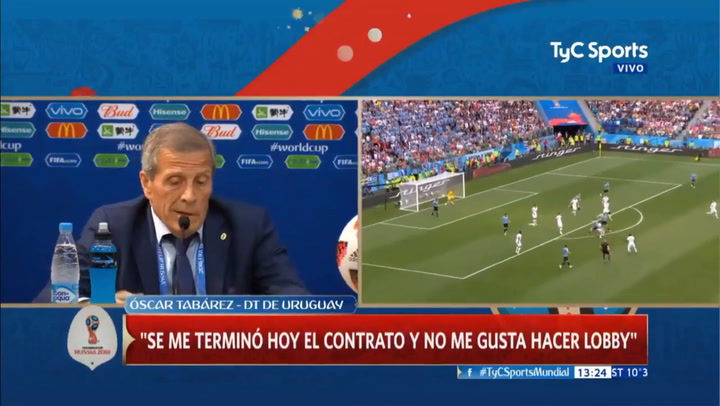 Se me terminó hoy el contrato', dijo Tabárez después de la derrota de Uruguay ante Francia - Fuente