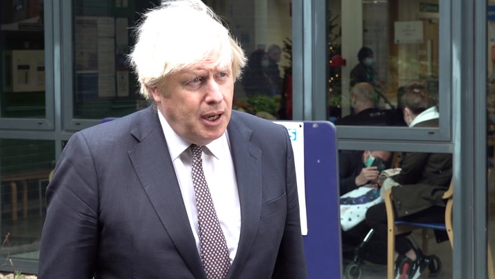 Boris Johnson says government ‘not changing guidance’ around Christmas socialising