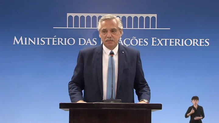 La palabra de Alberto Fernández tras la reunión con Lula