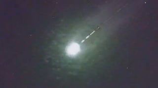 Meteor makes flash brighter than the moon as it falls over Spain
