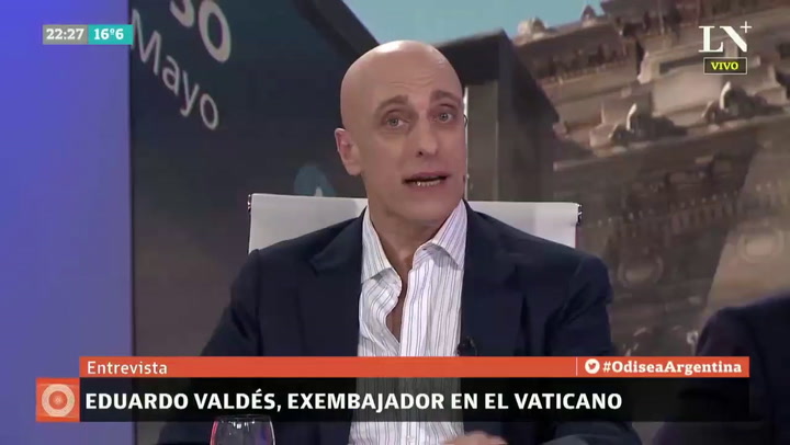 Entrevista Eduardo Valdés, ex embajador en el Vaticano