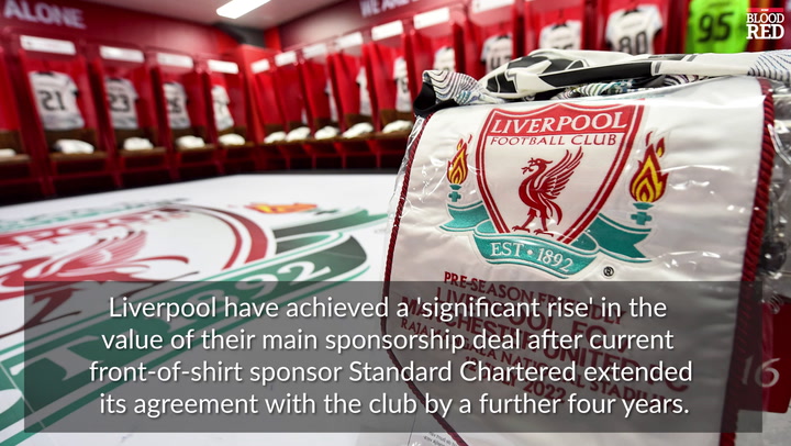 Liverpool in talks to sign a new multi-million-pound deal with sponsorship company