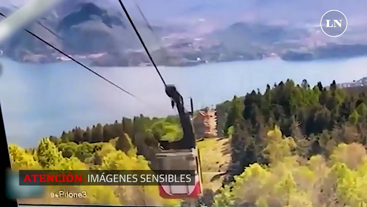 El video que muestra cómo fue la impactante caída de teleférico en Italia