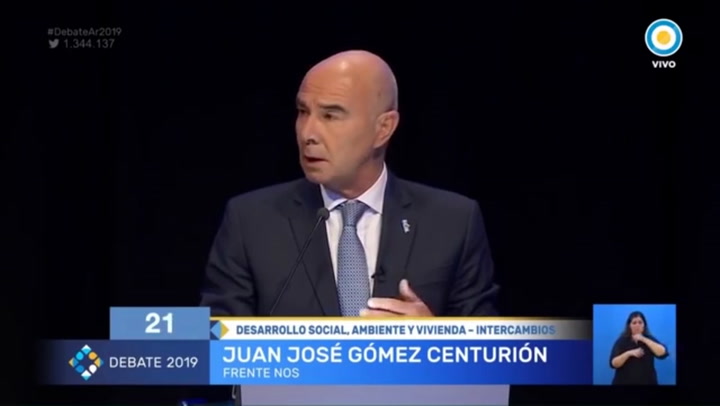 El discurso del candidato a presidente Gomez Centurión con respecto al medio ambiente