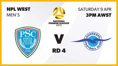 9 April - NPL WA Men's - Round 4 - Perth SC v Sorrento FC