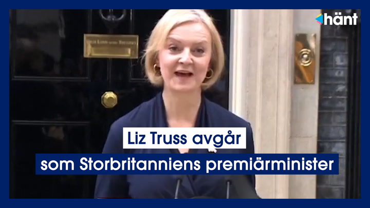 Liz Truss avgår som Storbritanniens premiärminister
