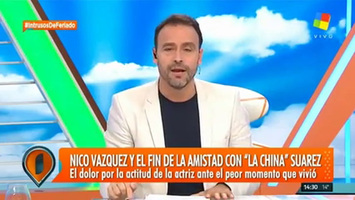 Nico Vázquez habló de su enemistad con la China Suárez