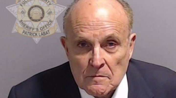 'It can happen to anyone': Giuliani addresses press after being booked in Georgia election probe