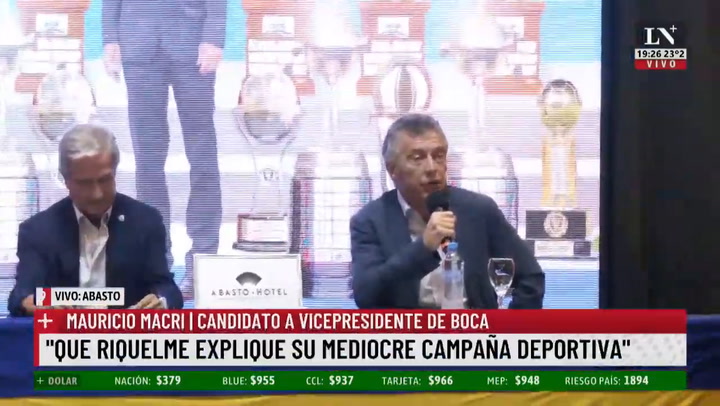 Mauricio Macri, Candidato A Vicepresidente De Boca    Amenazaron A La Jueza Y A Mi Hija 