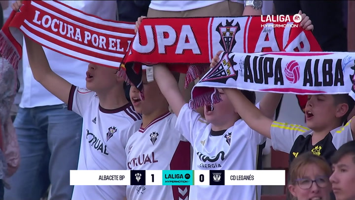 Albacete 1-0 Legans: resumen y goles | LaLiga Hypermotion (J39)
