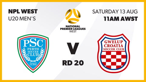 Perth SC - WA U20 v Gwelup Croatia SC - WA U20
