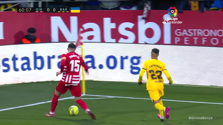 Gol de Pedri (0-1) en el Girona 0-1 Barcelona