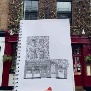 Una artista está dibujando los 3500 pubs de Londres