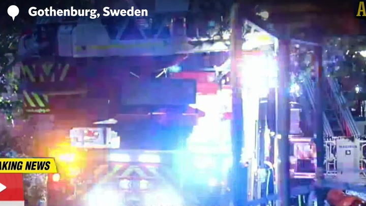 Fire and rescue teams respond to reports of explosion in Sweden