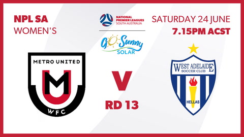 Metro United WFC v West Adelaide SC