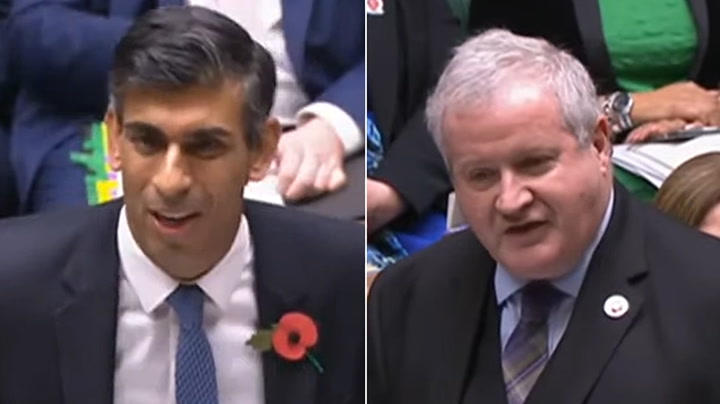 The full exchange: Rishi Sunak confronted by Ian Blackford over benefits at PMQs