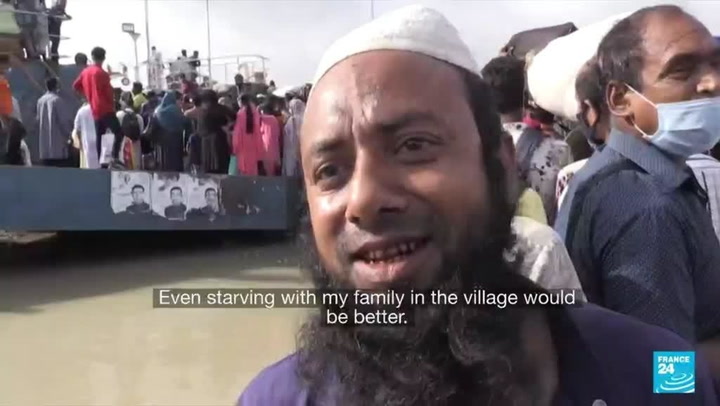 Migrant workers flee capital as Bangladesh tightens Covid-19 lockdown