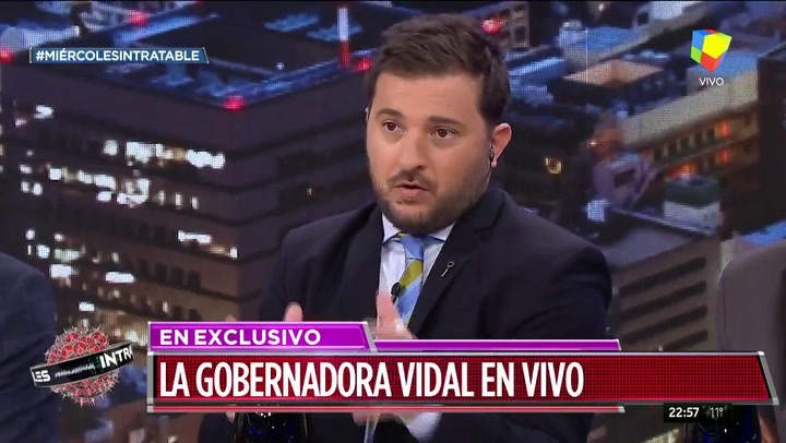 María Eugenia Vidal le respondió a Diego Brancatelli: 'Vidal es Vidal, no es Macri' - Fuente: América TV 