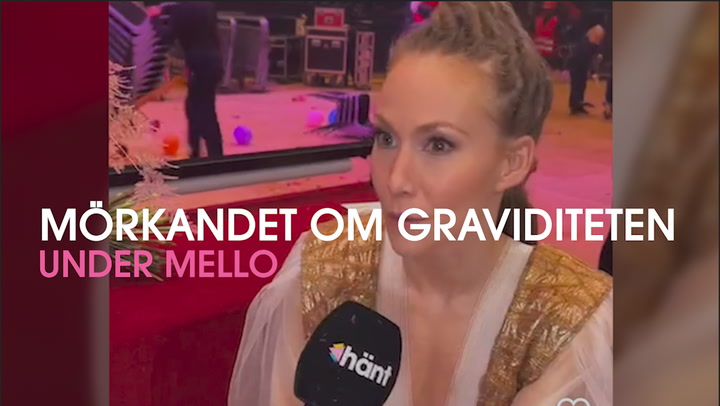 Mariettes mörkande om graviditeten under Melodifestivalen