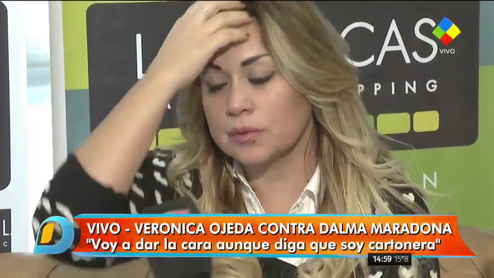 La furia de Verónica Ojeda contra Dalma Maradona