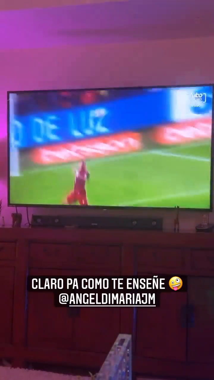 Sergio Agüero compartió las imágenes del gol de Di María
