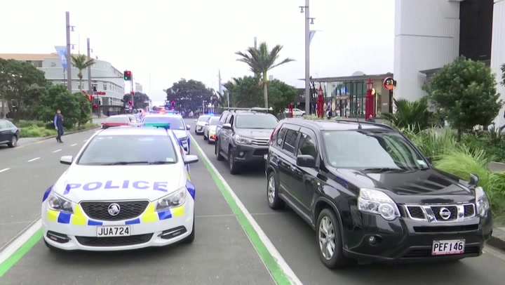 New Zealand shooting: Armed police guard construction site where gunman killed two