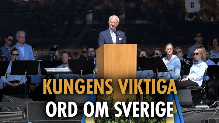 Kungens & Silvias besök i Strängnäs – hör hans viktiga ord