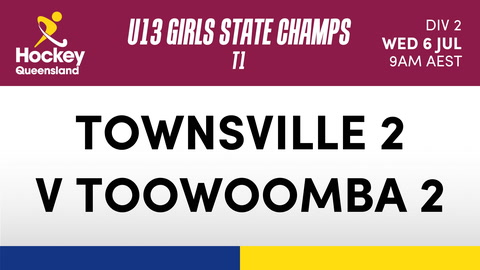 6 July - Hockey Qld U13 Girls Sc - Townsville 2 V Toowoomba 2