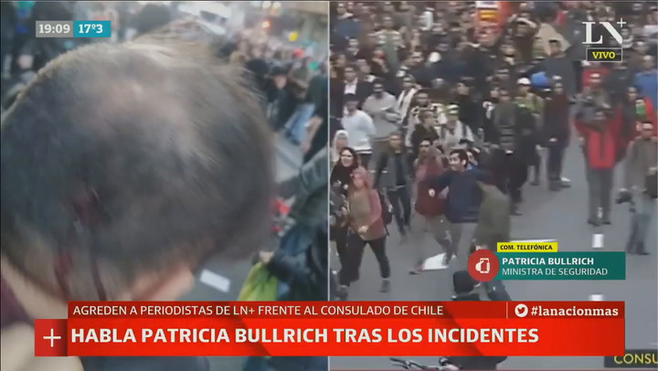 Patricia Bullrich habla por los violentos disturbios en el consulado de Chile