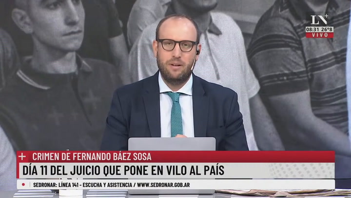 Juicio Báez Sosa: Guarino ya está en la fiscalía, 'vengo a ayudar a La Justicia por Fernando'