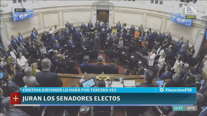 La jura de Cristina Fernández de Kirchner como senadora nacional