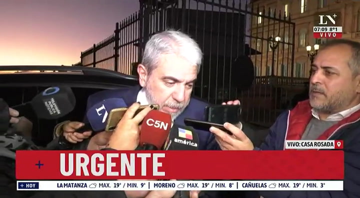 Fuerte contra Larroque. Aníbal Fernández: “Al Presidente no lo va a apretar una declaración estúpida”