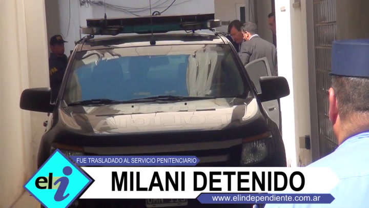 El momento de la detención de Milani