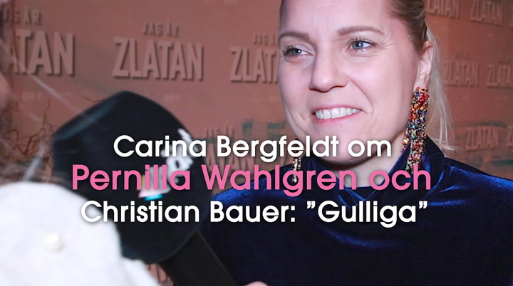 Carina Bergfeldt om Pernilla Wahlgren och Christian Bauer: ”Gulliga”
