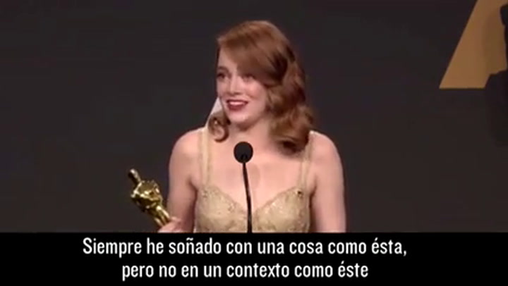 Oscars 2017: Emma Stone, tras el error de Warren Beatty