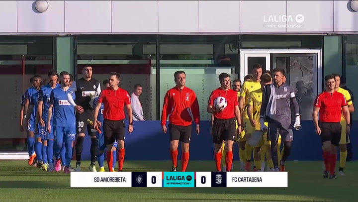 Amorebieta 0-0 Cartagena: resumen y mejores jugadas | LaLiga Hypermotion (J8)