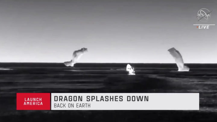 SpaceX crew splash down off coast of Florida