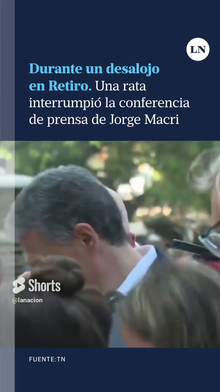 Una rata interrumpió la conferencia de prensa de Jorge Macri durante un desalojo en Retiro