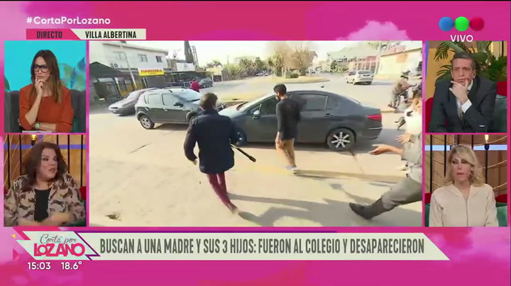 Le roban a un móvil de “Cortá por Lozano” mientras salía en vivo desde Lomas de Zamora