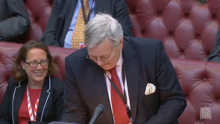 House of Lords erupts into laughter as minister comments on upholding public standards