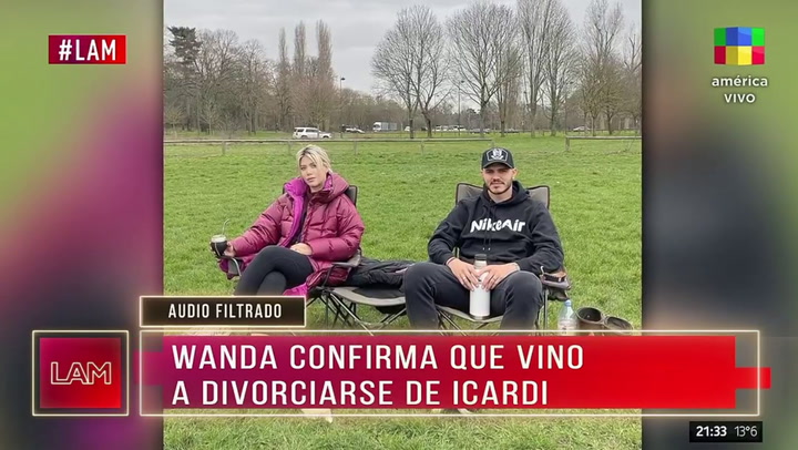 El explosivo audio con el que Wanda Nara confirma su divorcio de Mauro Icardi
