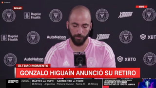 Higuaín anunció su retiro del fútbol
